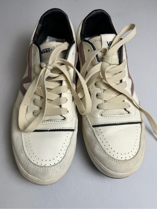 Vans Shoes - Vans Lowland Comfy Cush Sneakers white purple women’s 10.5